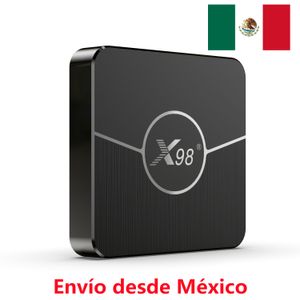 MÉXICO EM ESTOQUE X98 PLUS TV Box Android 11 os Amlogic S905W2 quad core 4K DUAL WIFI 4K H.265 TV BOX 100M LAN BT