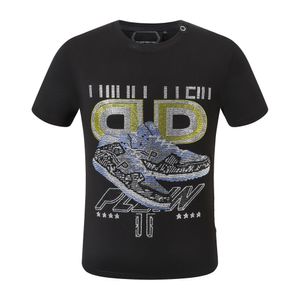 Hot Tiger Phillip Plain Men T Shirt Designer PP Crânio Diamante T-shirt Manga Curta Dollar Bear Marca Tee Crânios de Alta Qualidade T Shirt Tops Pp2133