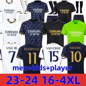 3XL 4XL RODRYGO real madRIDS camisetas de fútbol 2023 2024 BELLINGHAM VINI JR fans lejos versión del jugador CAMAVINGA Chuameni Arda GuLer HOMBRES NIÑOS mujeres camisa uniformes