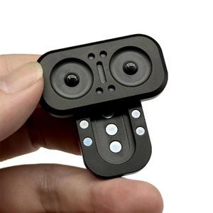 Spinning Top 2 in 1 Owl Fidget Slider Metal Push Spinner For Adult ADHD Hand Sensory EDC Fidget Toys Office Desk Anxiety Stress Relief 230826