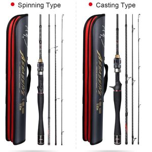 Varas de pesca de barco Histar Assassins 4 seções portátil DKK SIC Guia Fuji Seat Ação rápida 1 68m 2 44m Alto carbono Sping Caster Travel Rod 230825