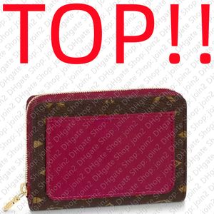 TOP. M81461 LOU WALLET Card Holder Case Designer Handbag Purse Hobo Satchel Clutch Tote Bag Mini Pochette Accessoires Zippy Coin Purse Key Pouch M82377 M82378