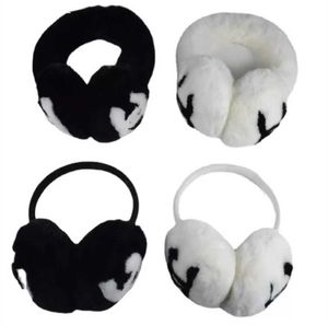 Ear Muffs Classic winter earmuffs female rabbit fleece brand fashion designer warm plush