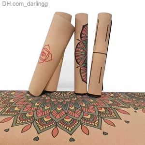 Partihandel Organisk Joga Cork Rubber Mat Anpassad 4mm 5mm Tjock Yoga Met Eco Friendly Yoga-Matte Natural Rubber Yoga Mat Cork Set Q230826