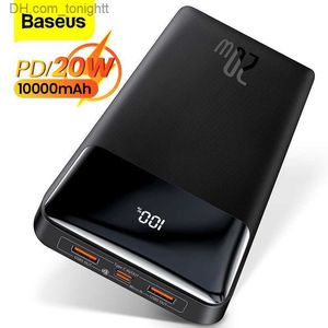 Baseus PD 20W Power Bank 10000MAHポータブル充電器外部バッテリー10000高速充電パワーバンクiPhone Mi Poverbank Q230826用