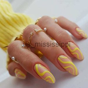 False Nails 24PcsBox Fake Nails Press On Nails French Tips Nails Set Press On Nail Tips With 24Pcs Glue Sticker Nail Art x0826 X0828