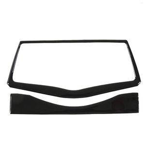 Interior Accessories Navigation Panel Cover Trim Piano Black Radio Screen Rust Proof For Right Hand Drive Car