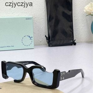 Óculos de sol moda off w luxo branco legal estilo clássico placa grossa preto quadro quadrado óculos homem eyeglassesiww5