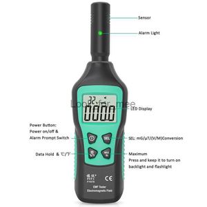 Digital Electro Field Radiation Detector Temperature Tester EMF Meter Dosimeter For Computer Phone HKD230826