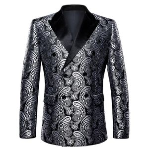 Ternos masculinos Blazers Homens Blazer de Luxo Costumer Festa Vestido de Casamento Jaqueta Homem Terno Masculino Fio de Ouro Slim Vestido Terno para Homens Plus Size Barry.Wang 230825