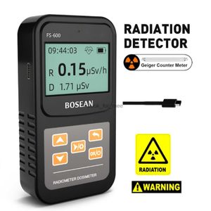 FS-600 USB Portable Geiger Counter Nuclear Radiation Detector Meter Radioactive Ray X-Ray -Ray Radiation Tester Dosimeter HKD230826