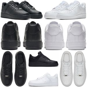 Gratis fraktdesigner en sneakers 1 skor för män kvinnor svarta vita män tränare scarpe tallriksformad avslappnad lyx