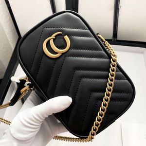 2023 Nowy g Mini Mini komórkowy torba do telefonu portfela Moneta Bag łańcucha crossbody torebka kosmetyczna dla młodych dziewcząt torba do telefonu podwójna g kształt swobodne sprzęgło