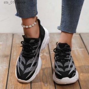 Classics Style Women Dress Knit Sneakers Fashion Woman Brand Lightweight Running Sports Casual Ladies Flat Shoes T230830 eea1