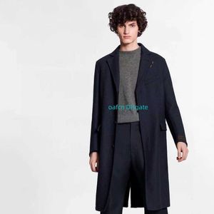 Trench coat masculino designer trench coats designer colarinho fino encaixe único breasted colete à prova de vento casaco de lã casaco outono e inverno casaco à prova de vento masculino