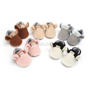 First Walkers Baby Socks Shoes Boy Girl Booties Winter Warm Sheep Ear Crl Toddler Prewalkers Cotton Soft Anti-slip Infant Newborn Crib Shoes L0826