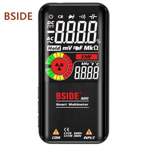 Multimetrar BSIDE S10 S11 S20 Profesional Digital Multimeter Smart Multimeter 9999 Digital DC AC POFTAGE OHM DIODE NCV HZ LIVE TRIE TESTER 230825