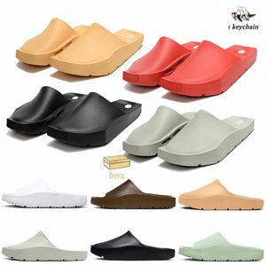 Hex Mule Red Sea Coral Light Prata Preto Homens Mulheres Sandálias Slide Indoor Outdoor Beach Mens Womens Slides Chinelos Flip Flops Sandles com caixa