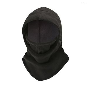 Bandanas Polar Fleece Balaclava Fashion Full Face Windproof Ski Mask Caps Adjustable Warmer Neck Beanies Women Man