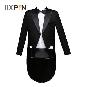 Men's Suits Blazers 4Pcs Men's Tailcoat Gentlemen Formal Tuxedo Suit Double-breasted Blazer Swallow-Tailed Coat Male Wedding Jackets Suits Blazers 230825