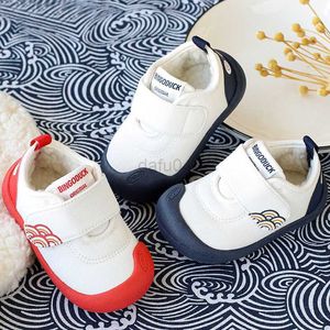 First Walkers Baby Boots Soft Bottom Brand Boy Casual Sneakers 2023 Winter Children Warm Cotton-Padded Shoes Kids Girls Walking Shoes CSH1189 L0826