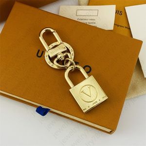 Gold Plated Keychain Designer Lovers Keychain Handmade Luxury Brand Lanyards for Keys High Quality New Car Bag Keychain Men Women Fashion Versatile