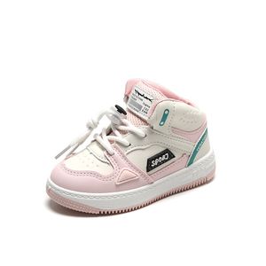 Kindersportschuhe 2023 Herbst lässige Boardschuhe für Jungen und Mädchen, High-Top-Basketball-Laufschuhe für kleine und mittelgroße Kinder, Schuhe mit weicher Sohle