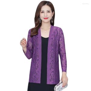 Women's Knits Sun Protection Clothing Long-sleeved Mid-length Thin Cardigan Summer Outer Wear Knitted Coat Women6XL