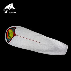 Borse 3f Ul Gear New Outdoor Professional Camping Tyvek Sacco a pelo Copertura impermeabile Bivy Fodera Protezione Sacco a pelo Liner