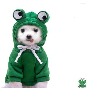 개 의류 까마귀- 기본 스웨터 코트 귀여운 개구리 모양 따뜻한 겨울 자켓 고양이 추운 날씨 옷 의상 외부웨어 할로윈