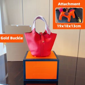 Affordable Designer Bags Red Shoulder Bag Work Tote Genuine Leather Thick Strap Vintage Designer Handbags with Gold Lock Office Travel Shopping Cute Bags