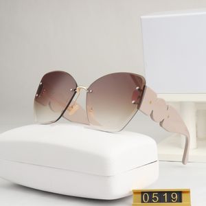 Lyxdesigner solglasögon för män kvinnor modemodell special uv 400 skydd dubbel strålram ram utomhus varumärke design legering top cyklon miljonär solglasögon0519