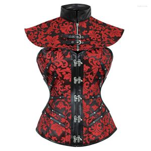 Bustiers espartilhos steampunk gótico overbust espartilho sexy feminino vintage superior xale terno corpo shaper cintura cincher emagrecimento shapewear