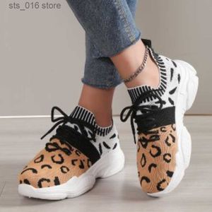 Leopard Tennis Frauenkleid Sneaker 2023 Frühling Herbst Neues Mesh atmungsaktiv