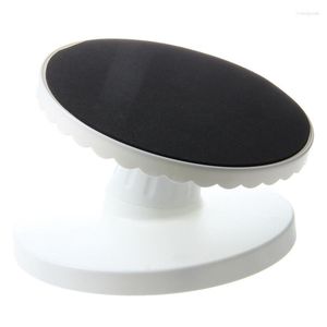 Moldes de cozimento 2x girando gelo giratório bolo giratório plataforma de decoração de decoração