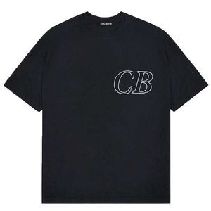 Czarna biała Cole Buxton Sportswear Design T Shirt Men Men Women Wysokiej jakości slogan graficzna koszulka na swobodne topy 59