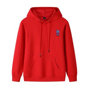 Designer red hoodies men hoody hoodie pullover sweatshirts loose long sleeve hooded jumper mens high quality clothing cotton esses women streetwear tops M-3XL HCS