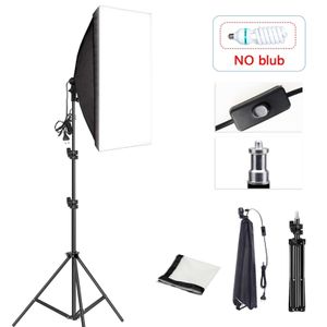 Belysningsstudiotillbehör Professional P Ography Softbox Soft Box med stativ E27 P Ografisk glödlampa Kontinuerligt ljussystem för P O Studio 230825