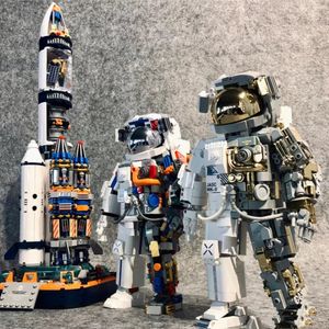 Ziegel Bär Astronaut Ausdruck Ziegel Bausteine Kreative Modell Kit Luxus Figur Astronaut Spielzeug Für Kinder Halbperspektive Mechanische Wohnaccessoires Geschenk