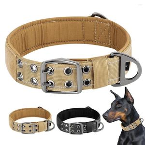 Dog Collars Tactical Military Collar Adjustable Nylon Durable For Medium Large Dogs German Shepherd Training Hunting