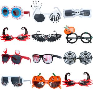 Plecaki 1PC Halloween dekoracja plastikowe okulary nietoperz dyni pająk zabawne horror p o rekwizyty dorosłe dzieci cosplay zabawka 230825