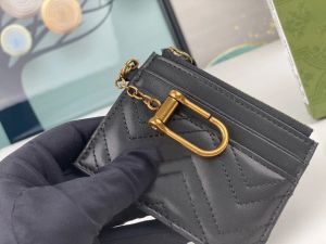 Designer plånböcker Marmont Men kvinnliga kortinnehavare mode Ophidia Short Coin Purses högkvalitativa dubbla bokstäver Klassiska Zig Zag-väskor med