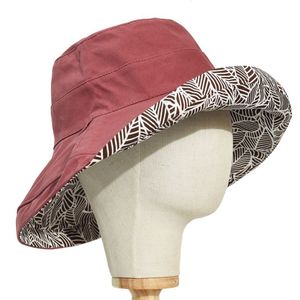 Wide Brim Hats Bucket Hat's Hat Large Visor Sun DoubleSided Fisherman Panamanian Women Four Seasons 230825