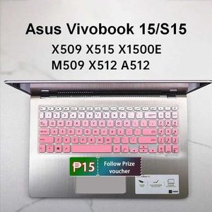 ASUS Klavye Kapağı için Vivobook 15 S15 X509J X515M X515E M509DA M515DA X509M X512J X509 X512F X512UF Silikon Yumuşak Ultrathin1 56Laptop Klavye