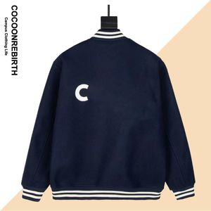 Men's Jackets Men Fashion HighEnd Brand Varsity Jacket Original C Embroidery Women Coat High Quality Unisex Baseball Uniform Spring 2023 230825