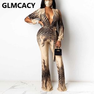 Women's Jumpsuits Rompers Women Long Slit Sleeve V Neck Regular Jumpsuit Elegant OL Wok Overalls Jumpsuit T230825