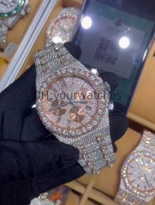 luxury mens watch movement watches menwatch iced out watch moissanite watch wristwatch automatique montre designer watches for men diamond watch montre de luxe 004