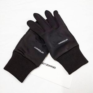 European and American Designer Brand Windproof Leather Gloves Lady Touch Screen Rabbit Fur Mouth Winter Heat Preservation