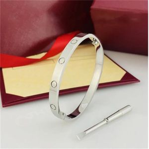 Designer-Armband für Damen und Herren, Titanstahl, verblasst nie, Armreif, Gold, Schraubenzieher, Nagelarmband, Liebesdiamanten, Armreifen, Paar, Verlobung, Schmuck, Geschenk