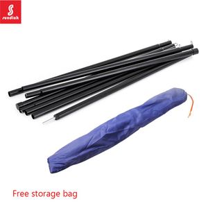 Shelters 2m / 6.6ft Tent Awning Pole Folding Zinc Plated Iron Tube Canopy Rod for Outdoor Camping Hiking Travel Sunshade Tarp Accessories